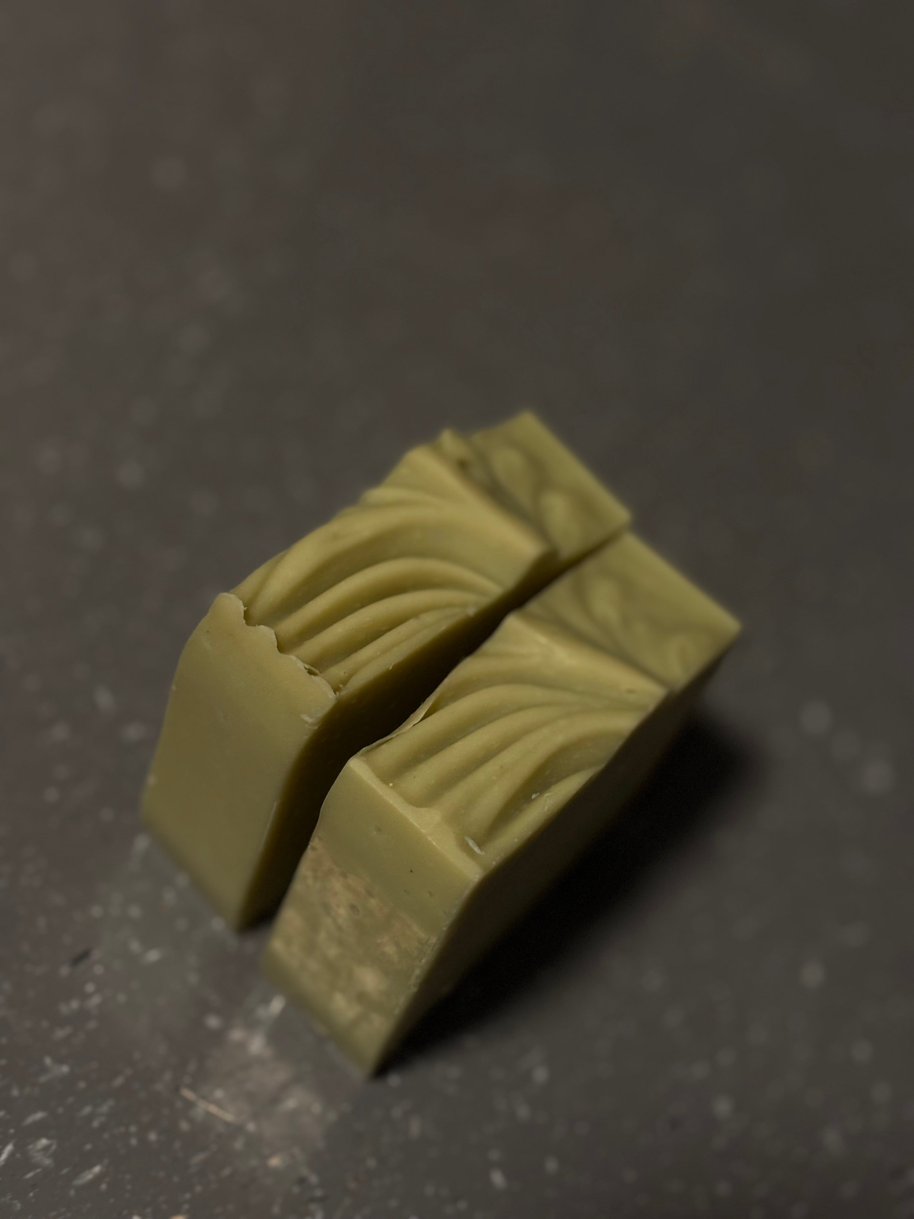 French Green clay soap bar
